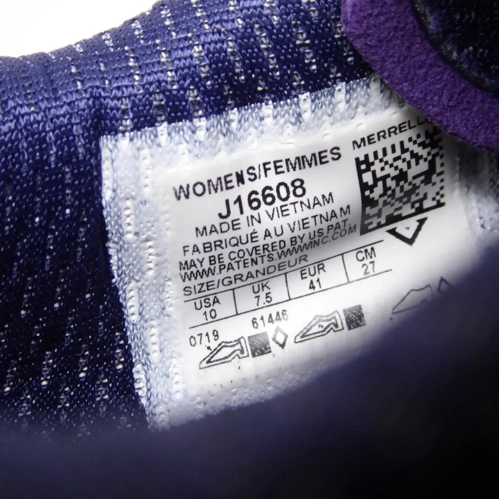 Merrell Womens Agility Peak Flex 3 Trail Running Shoes Purple J16608 Size 10